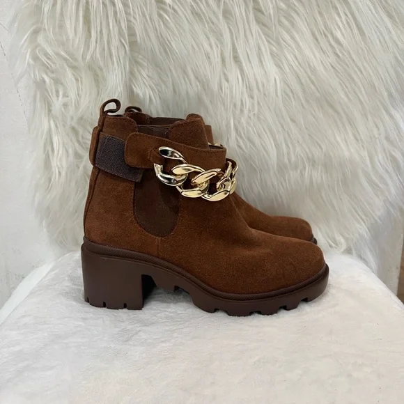- Steve Madden Womens brown Ankle Boot size 7.5 NWOUT BOX - Picture 6 of 17
